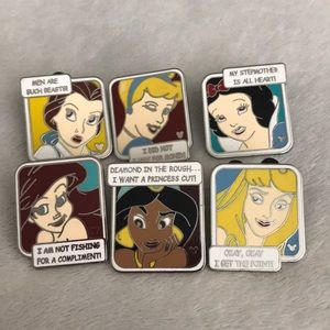 Disney Princess Comic Quote Series Pins
